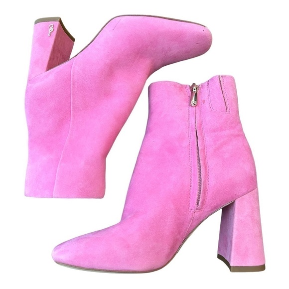 Sam Edelman Codie Booties pink suede - Picture 5 of 15